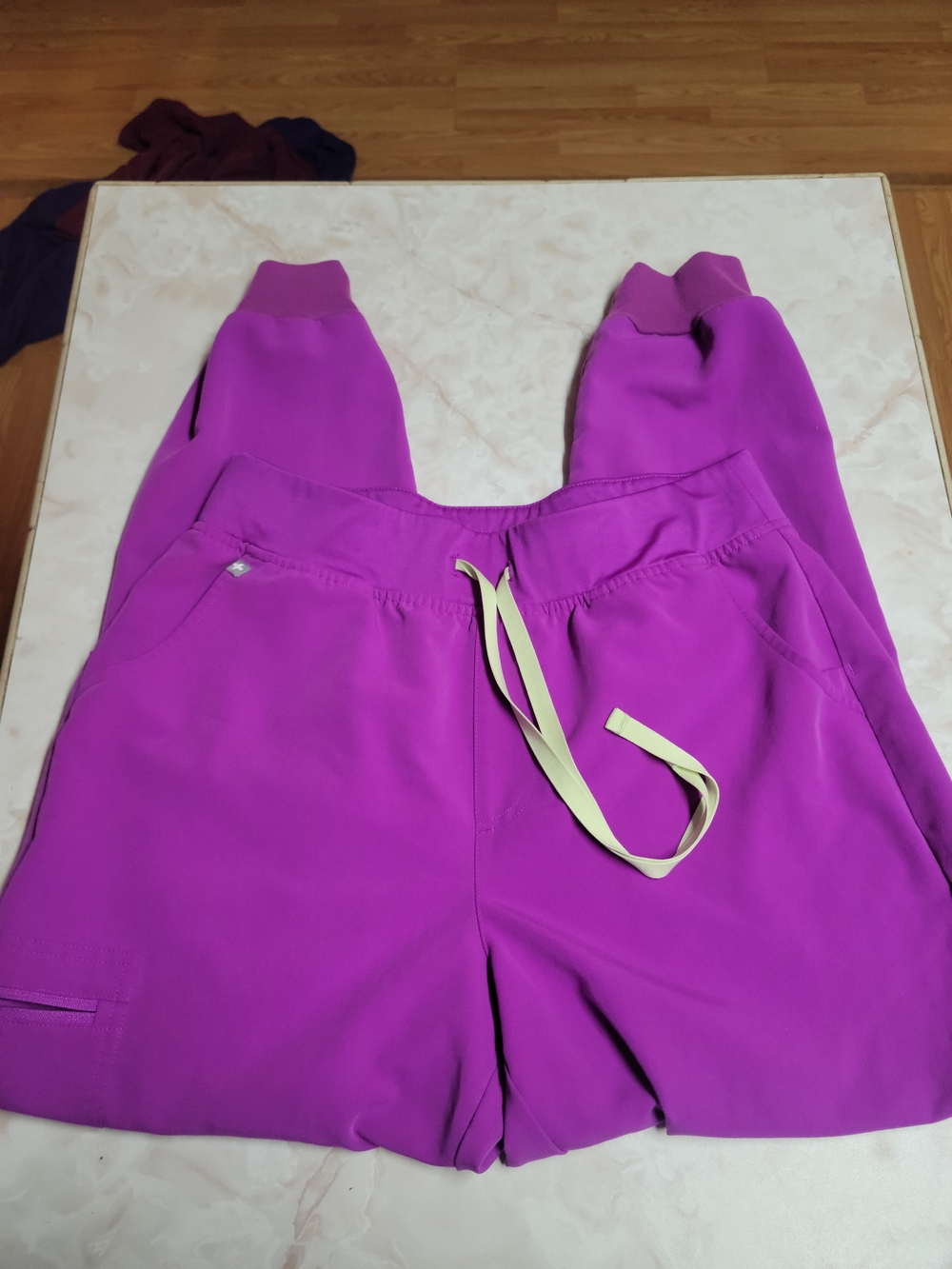 FIGS Purple Jolt High Waisted Large Zamora Jogger Scrub Pants Limited Edition L